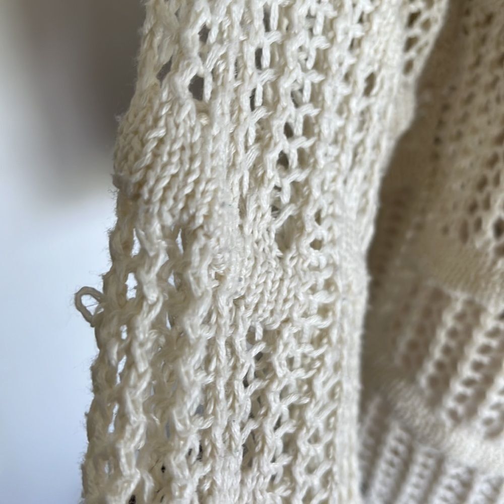 POL Cream Color Sheer Sweater - Picture 9 of 13